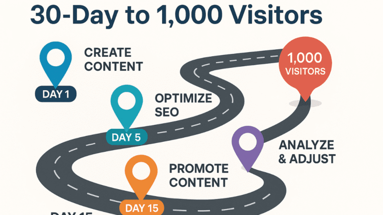 30 day to 1000 visitors