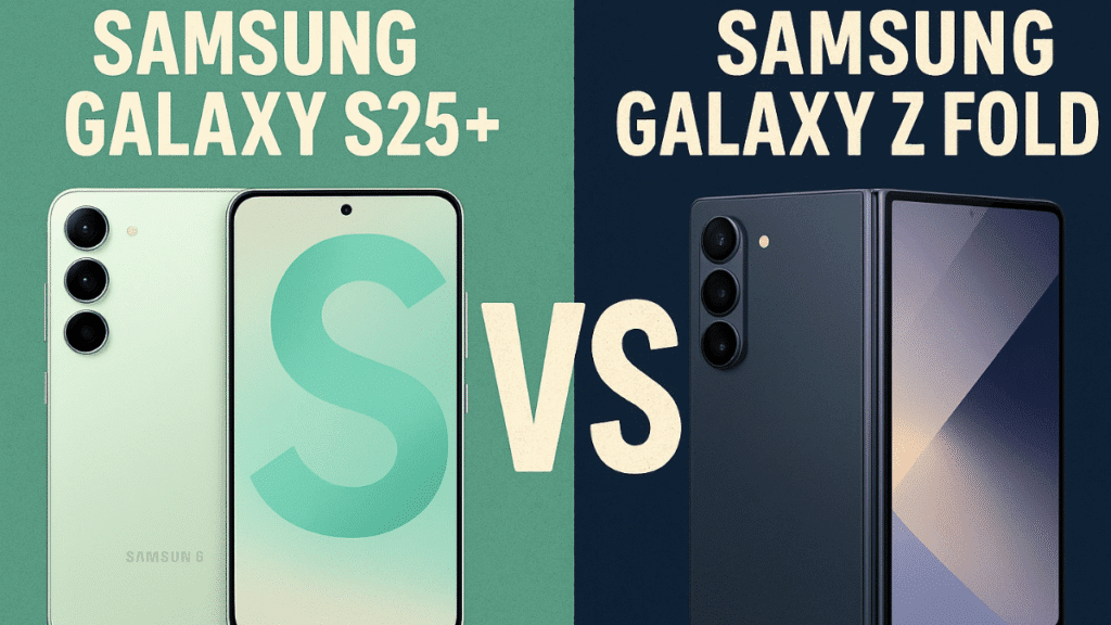 Samsung Galaxy S25+ vs Galaxy Z Fold 6