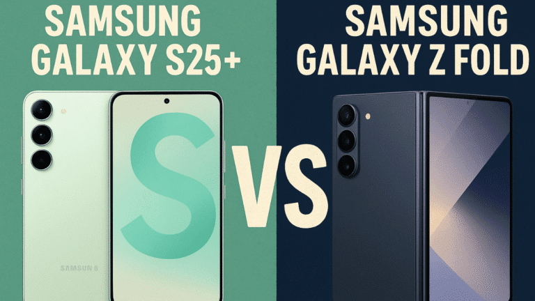 Samsung Galaxy S25+ vs Galaxy Z Fold 6